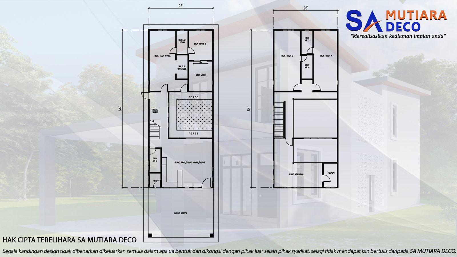 Mutiara Mustika 2860 - Floor Plan